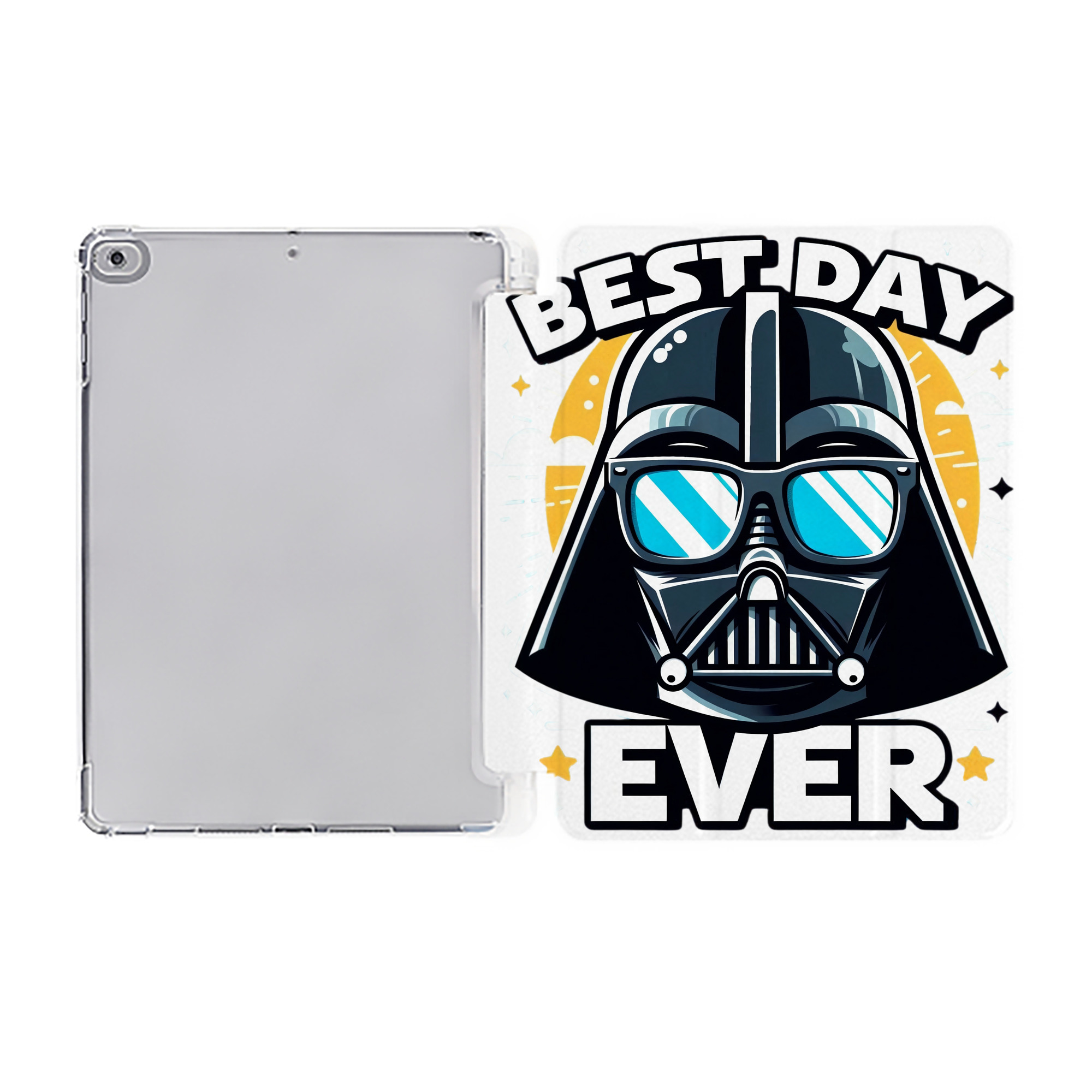 （画像用） スター・ウォーズ Star Wars IPad ケース ペン収納付き 三つ折りスタンド PUレザー×シリコン 対応機種9.5/10.5/10.9インチ
